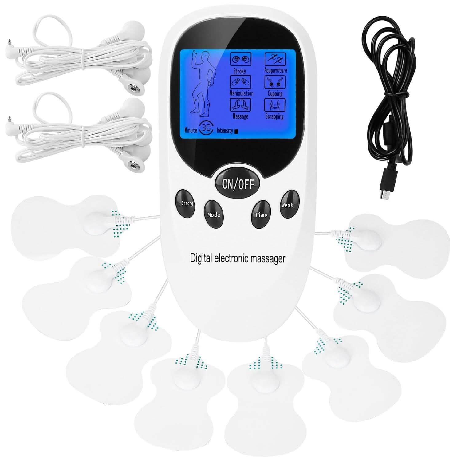 Electric Muscle Stimulator with Electrode Pads Wires Health & Wellness - Tophatter Daily Deals