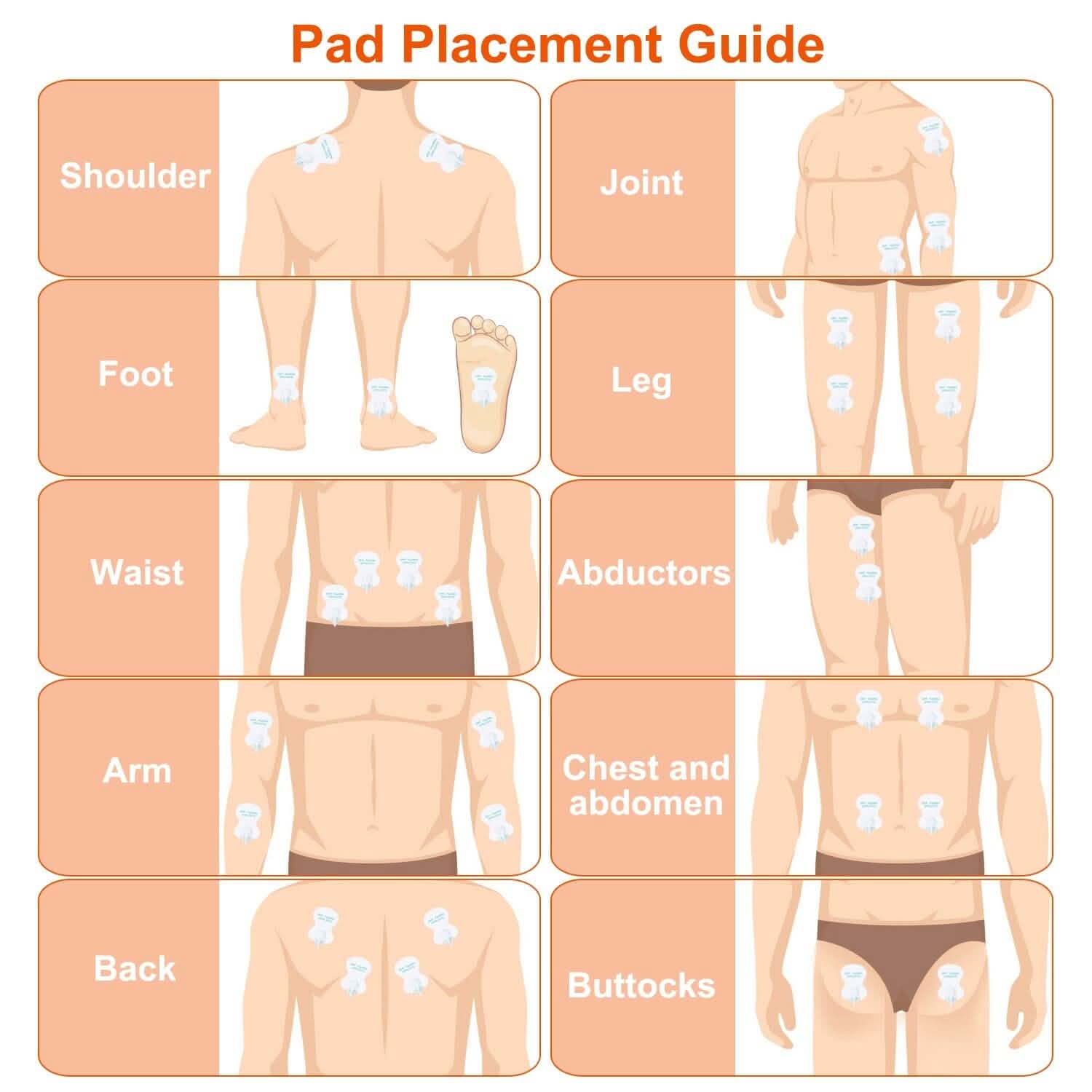 Electric Muscle Stimulator with Electrode Pads Wires Health & Wellness - Tophatter Daily Deals