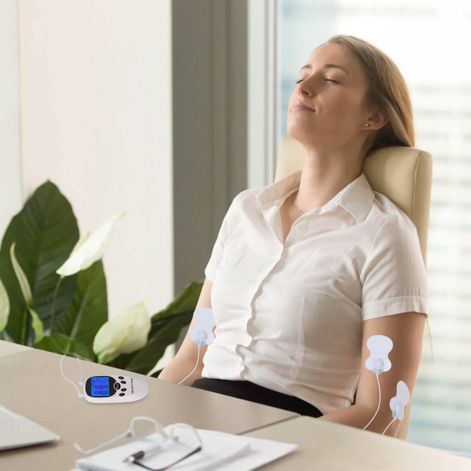 Electric Muscle Stimulator with Electrode Pads Wires Health & Wellness - Tophatter Daily Deals