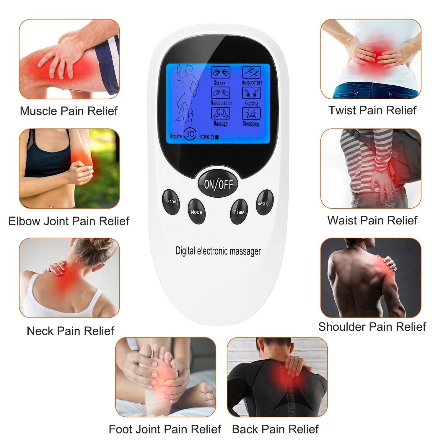 Electric Muscle Stimulator with Electrode Pads Wires Health & Wellness - Tophatter Daily Deals