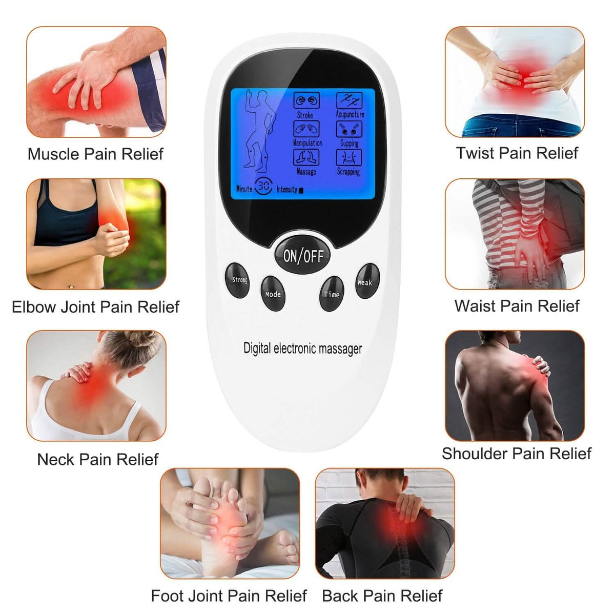 Electric Muscle Stimulator with Electrode Pads Wires Health & Wellness - Tophatter Daily Deals