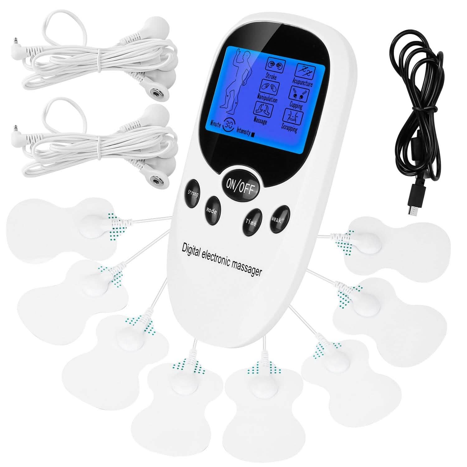 Electric Muscle Stimulator with Electrode Pads Wires Health & Wellness - Tophatter Daily Deals