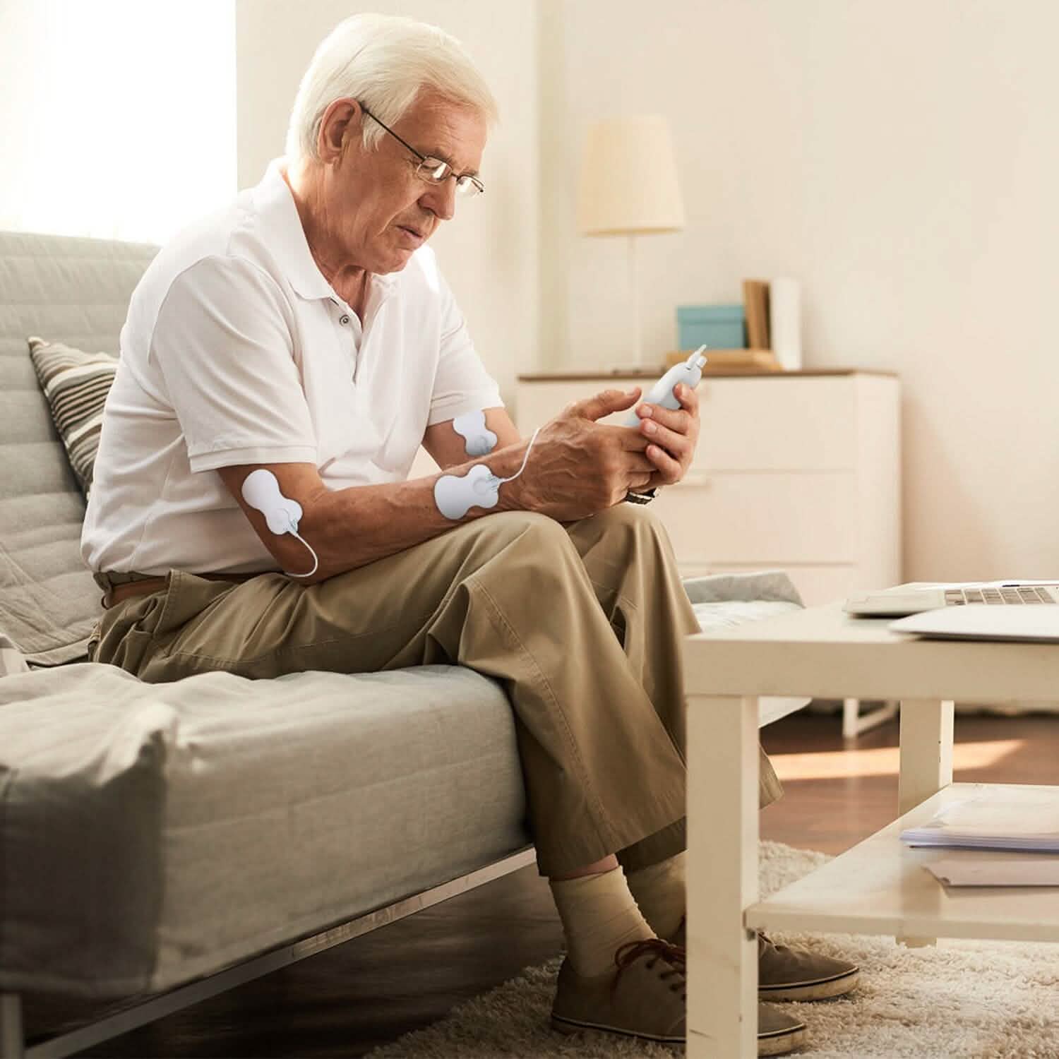 Electric Muscle Stimulator with Electrode Pads Wires Health & Wellness - Tophatter Daily Deals