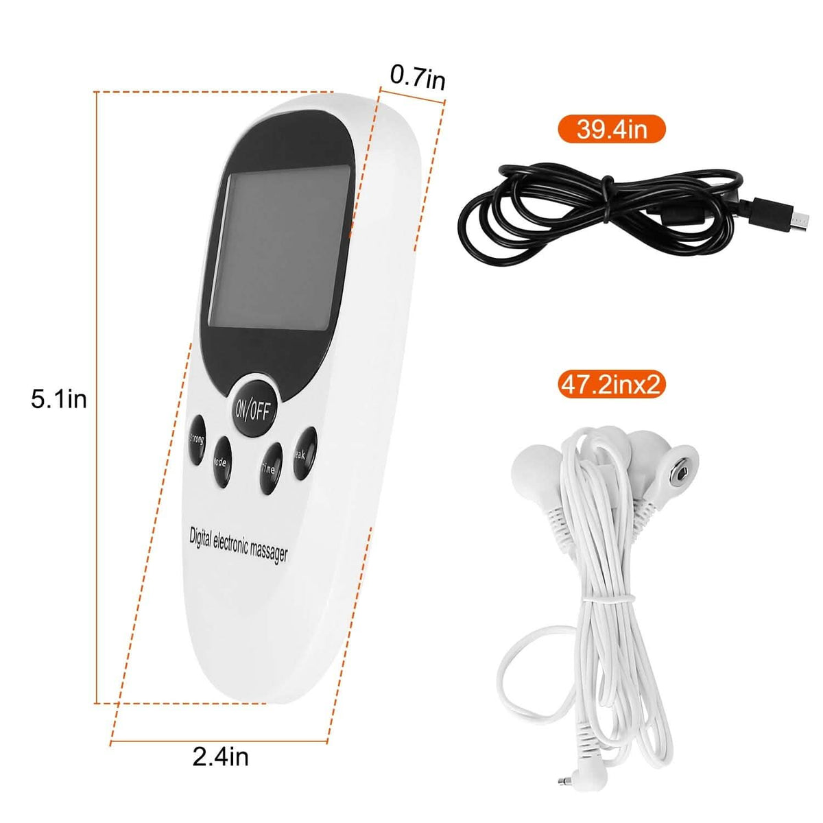 Electric Muscle Stimulator with Electrode Pads Wires Health & Wellness - Tophatter Daily Deals