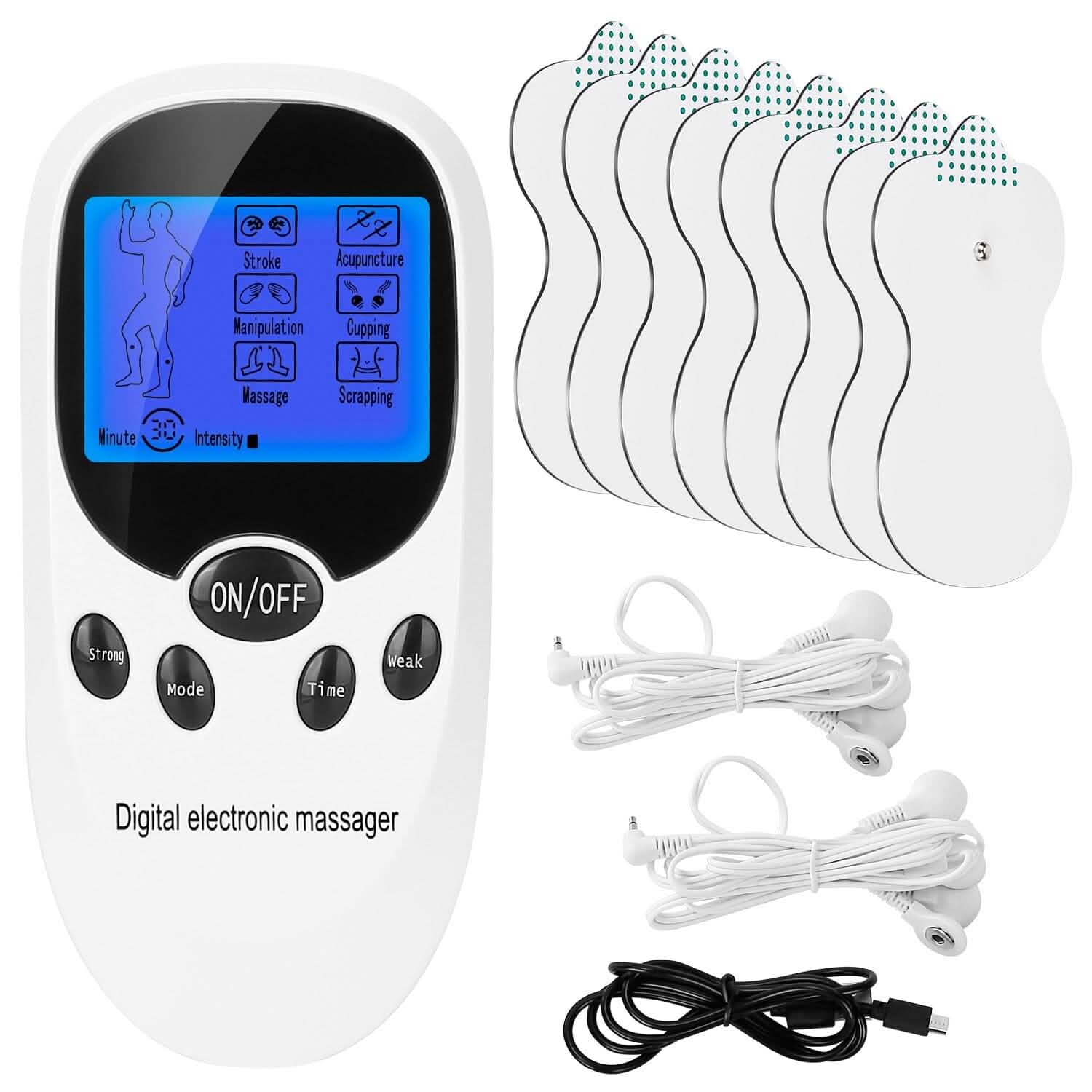 Electric Muscle Stimulator with Electrode Pads Wires Health & Wellness - Tophatter Daily Deals