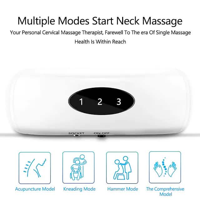Electric Neck Massager and Pulse Back 6 Modes Power Control Health & Wellness - Tophatter Daily Deals