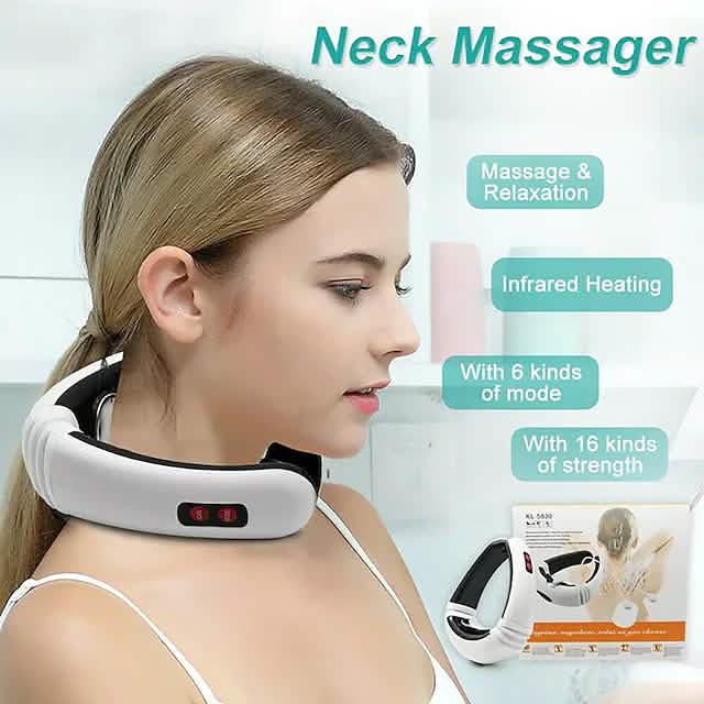 Electric Neck Massager and Pulse Back 6 Modes Power Control Health & Wellness - Tophatter Daily Deals