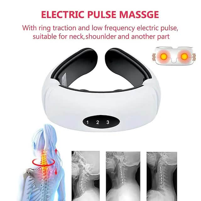 Electric Neck Massager and Pulse Back 6 Modes Power Control Health & Wellness - Tophatter Daily Deals