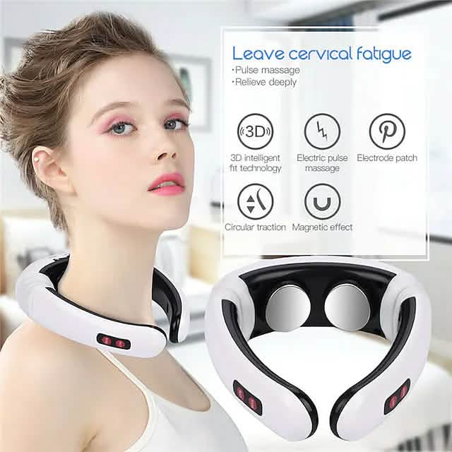 Electric Neck Massager and Pulse Back 6 Modes Power Control Health & Wellness - Tophatter Daily Deals