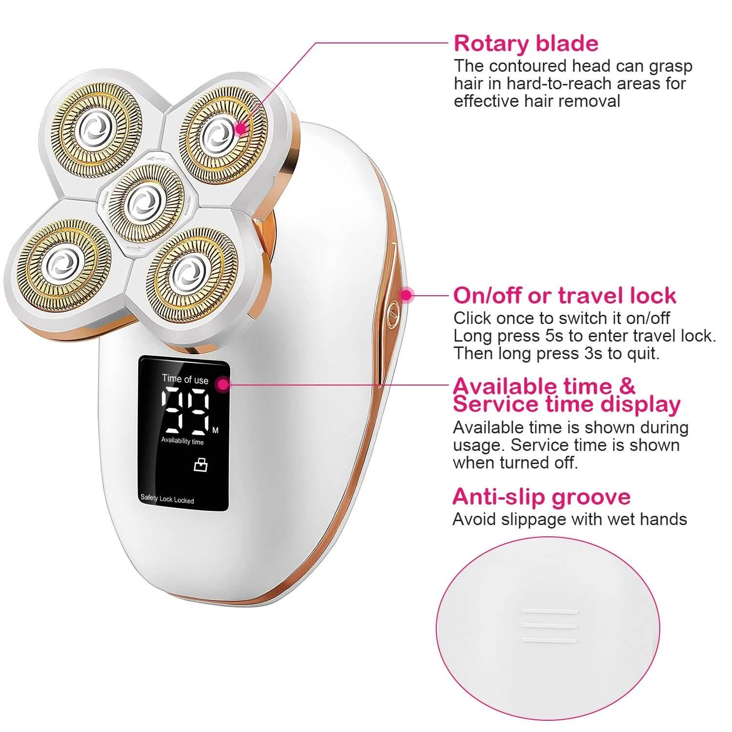 Electric Razor for Women Painless Leg Shaver Beauty & Personal Care - Tophatter Daily Deals