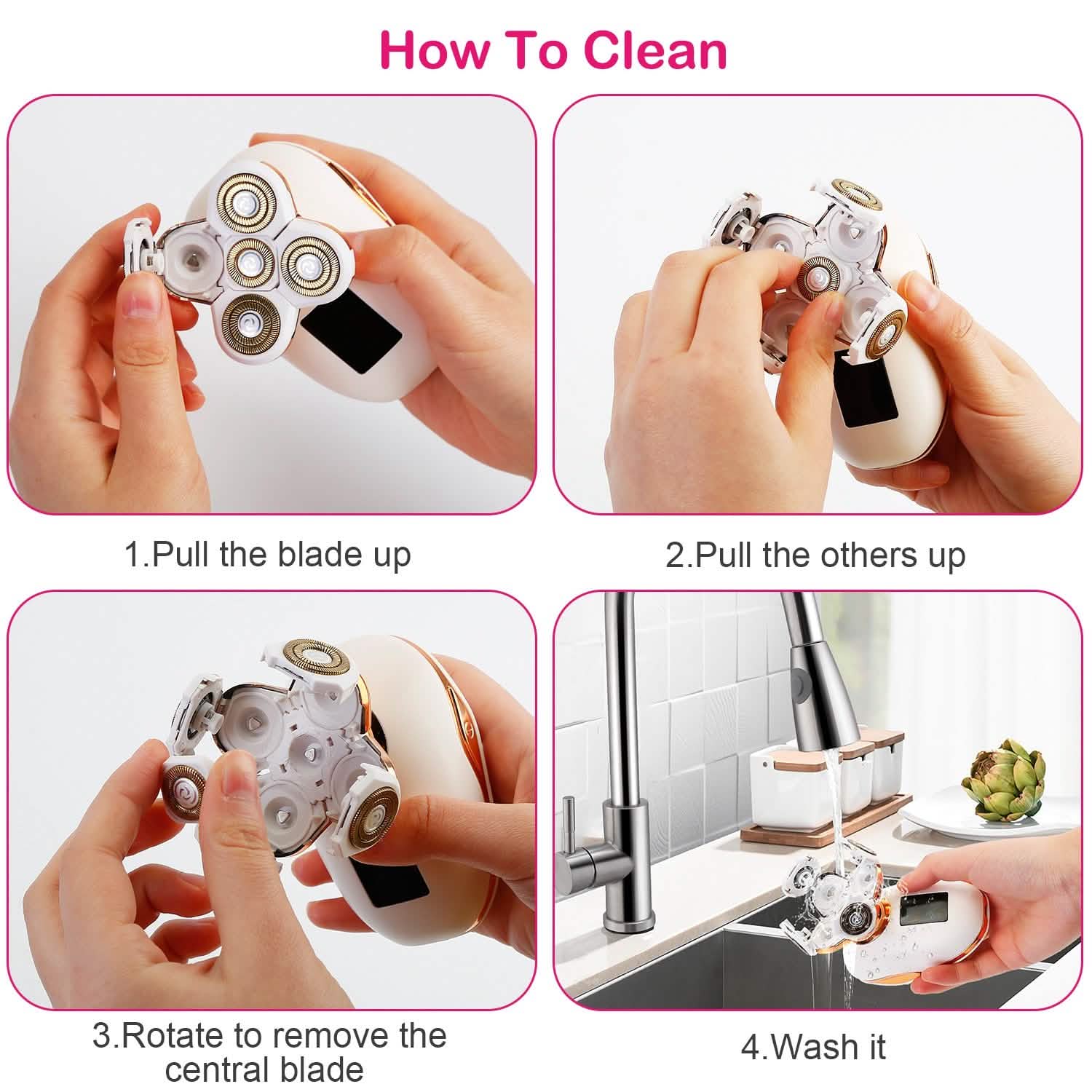 Electric Razor for Women Painless Leg Shaver Beauty & Personal Care - Tophatter Daily Deals
