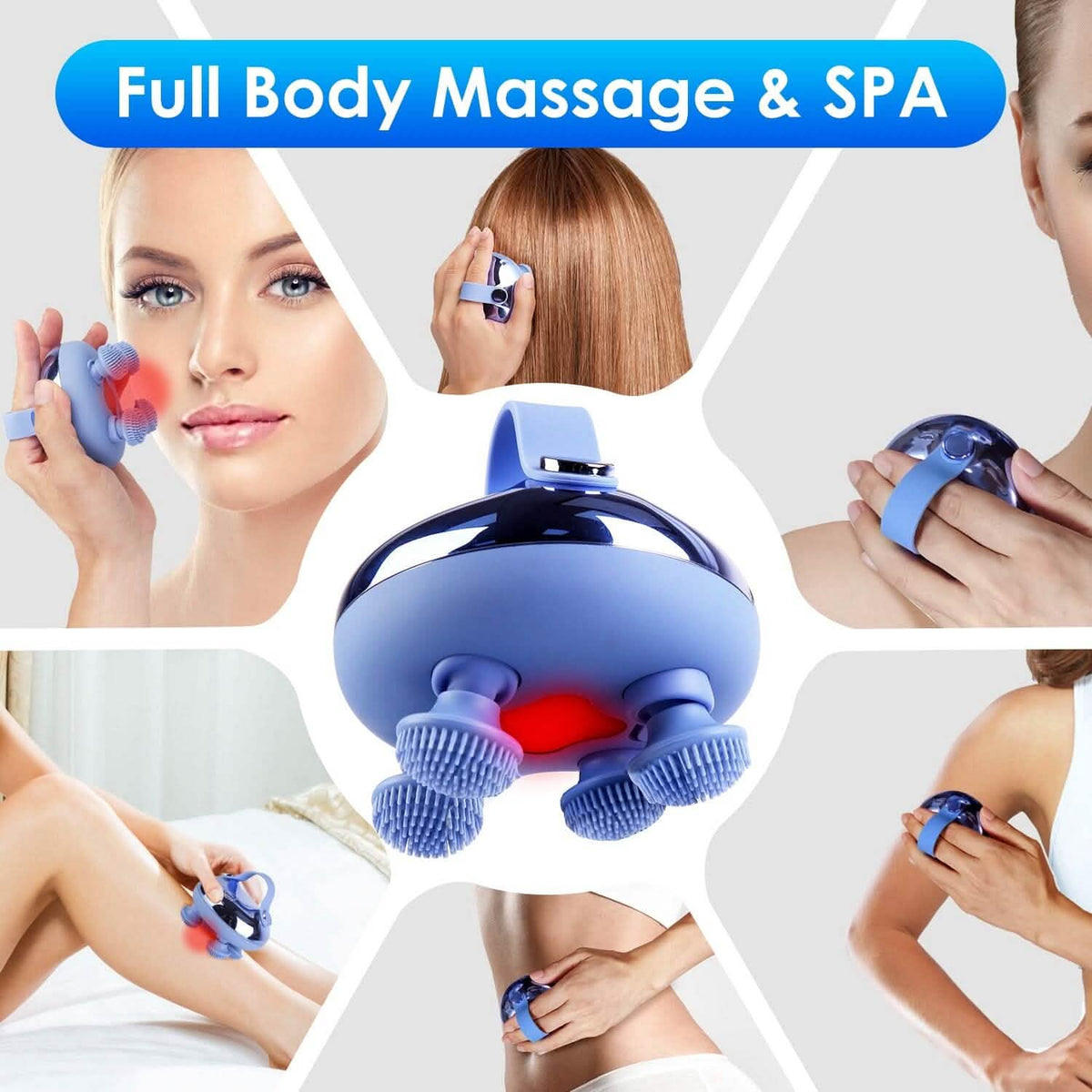 Electric Rechargeable Scalp Massager Health & Wellness - Tophatter Daily Deals