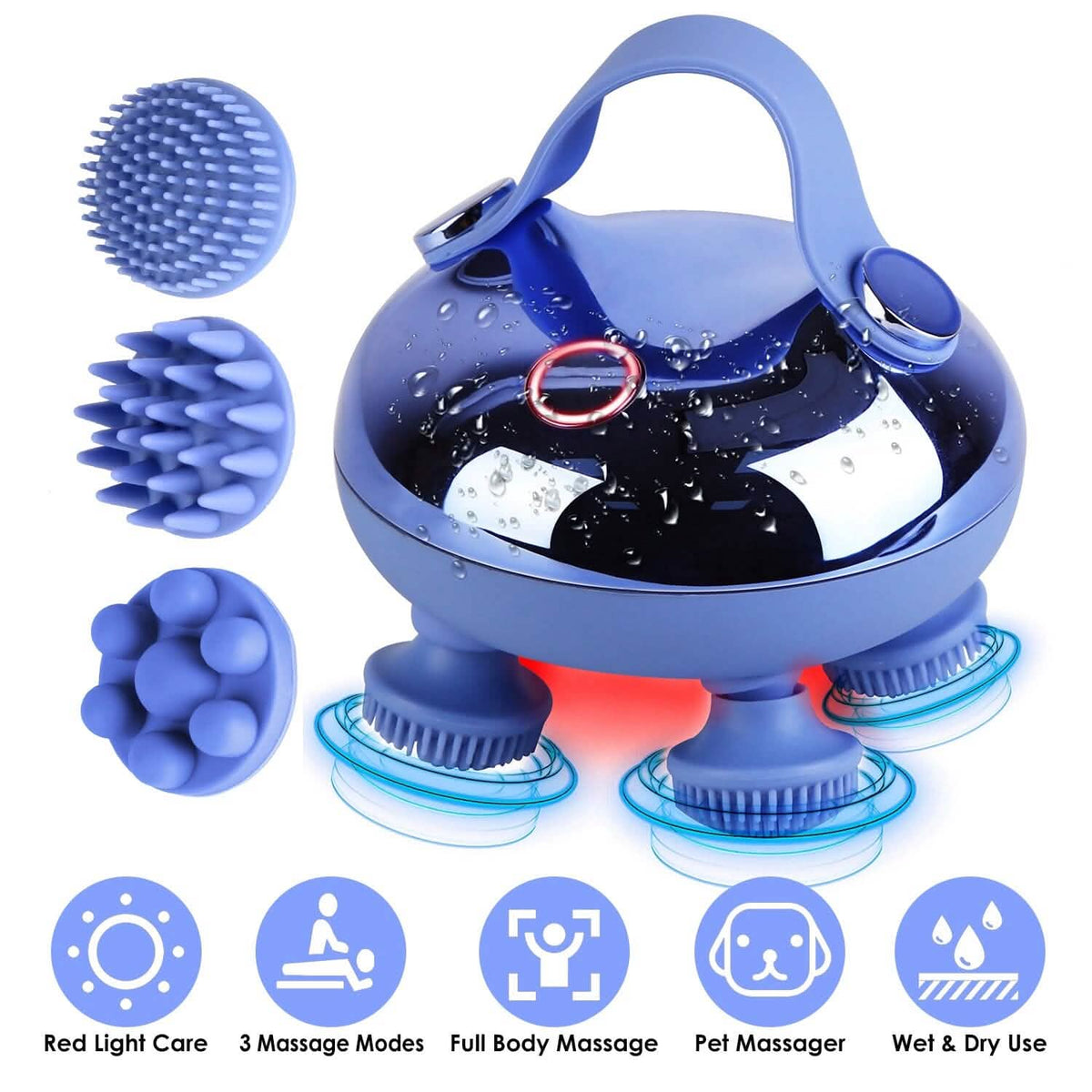 Electric Rechargeable Scalp Massager Health & Wellness - Tophatter Daily Deals