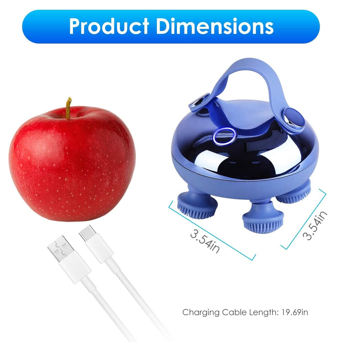 Electric Rechargeable Scalp Massager Health & Wellness - Tophatter Daily Deals