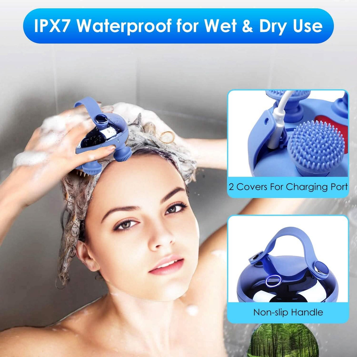 Electric Rechargeable Scalp Massager Health & Wellness - Tophatter Daily Deals