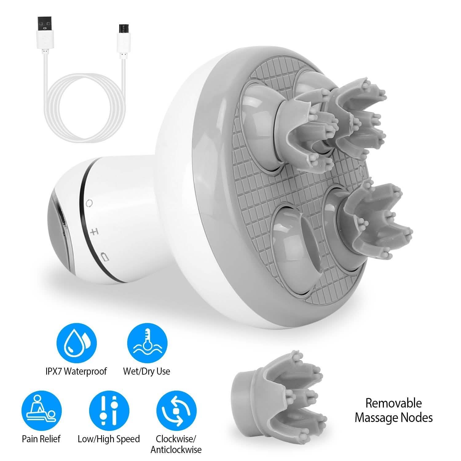 Electric Scalp Massager Handheld Health & Wellness - Tophatter Daily Deals