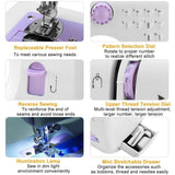 Electric Sewing Machine 12 Stitches with Foot Pedal Household Appliances - Tophatter Daily Deals