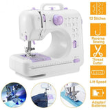 Electric Sewing Machine 12 Stitches with Foot Pedal Household Appliances - Tophatter Daily Deals