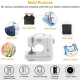 Electric Sewing Machine 12 Stitches with Foot Pedal Household Appliances - Tophatter Daily Deals