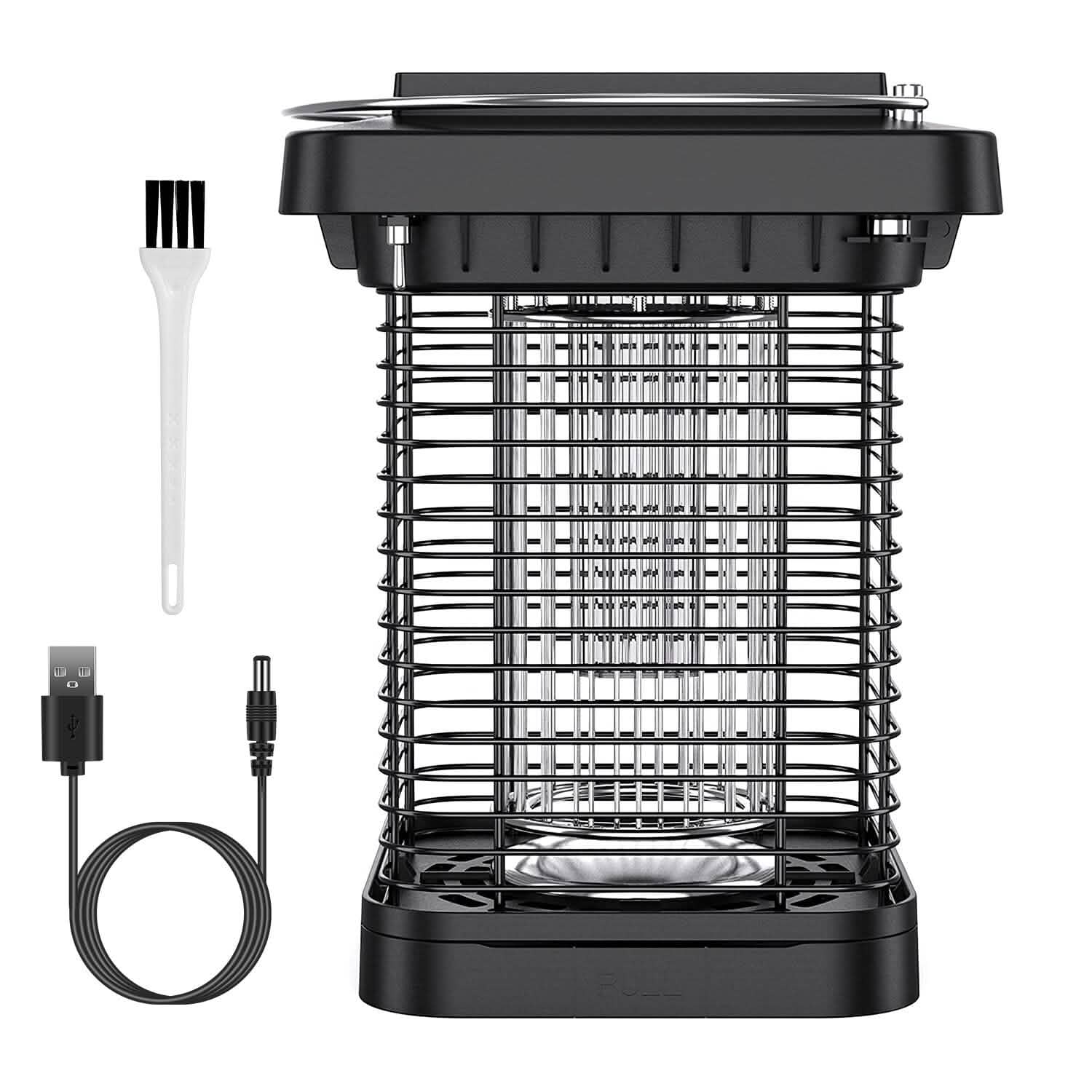 Electric Solar Powered Bug Zapper Lamp IP65 Waterproof for Indoor and Outdoor Pest Control - Tophatter Daily Deals