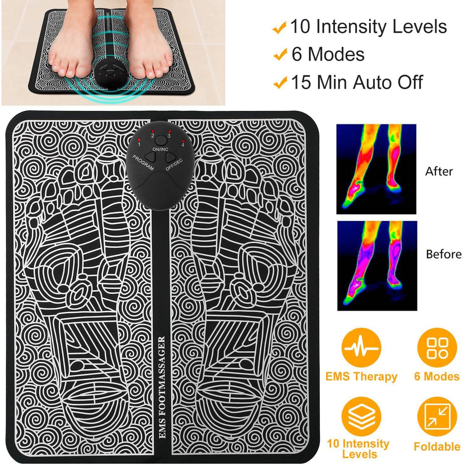 Electric Stimulator Massage Pad Health & Wellness - Tophatter Daily Deals