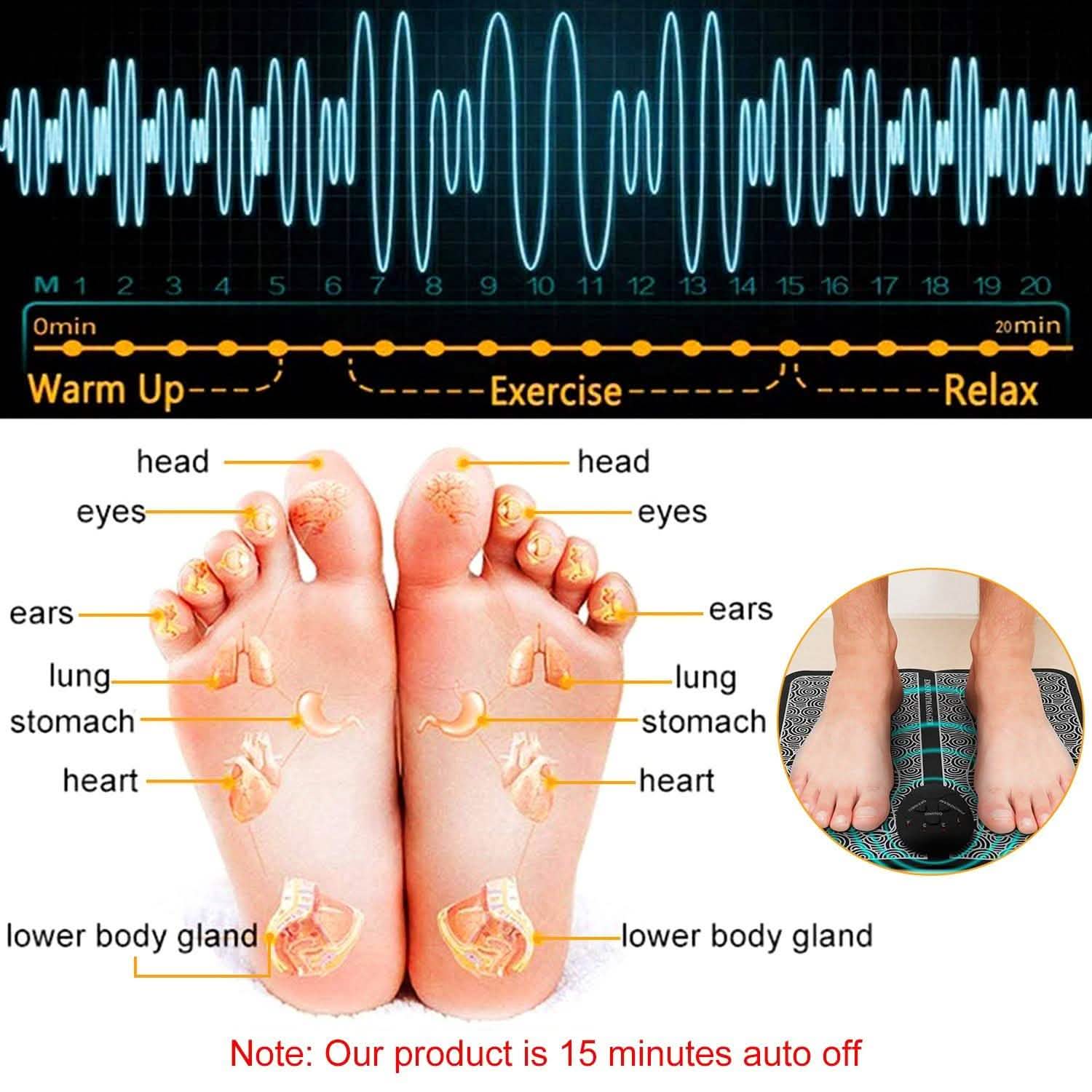 Electric Stimulator Massage Pad Health & Wellness - Tophatter Daily Deals