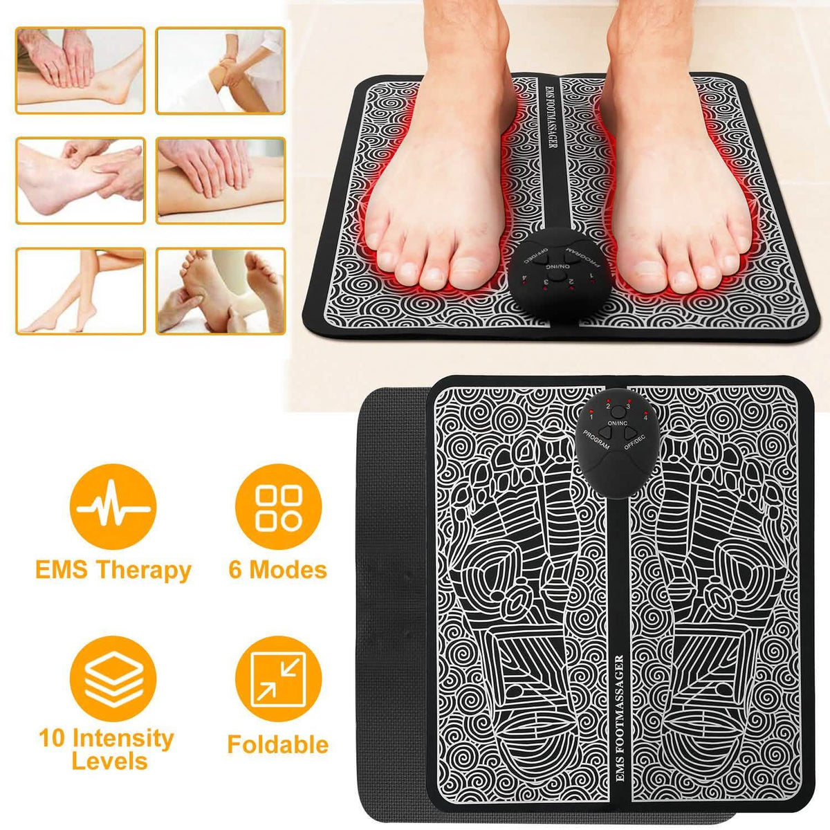 Electric Stimulator Massage Pad Health & Wellness - Tophatter Daily Deals