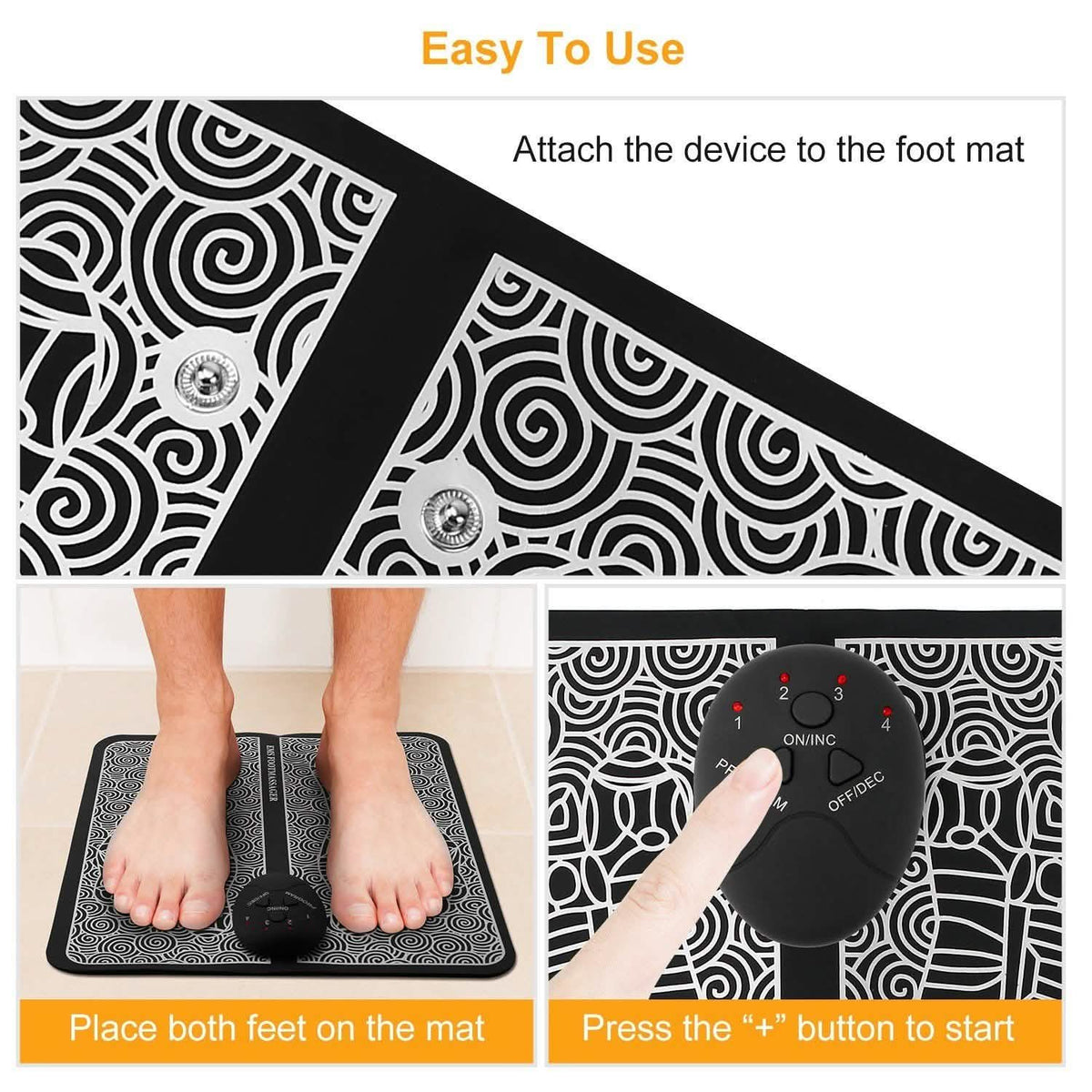 Electric Stimulator Massage Pad Health & Wellness - Tophatter Daily Deals