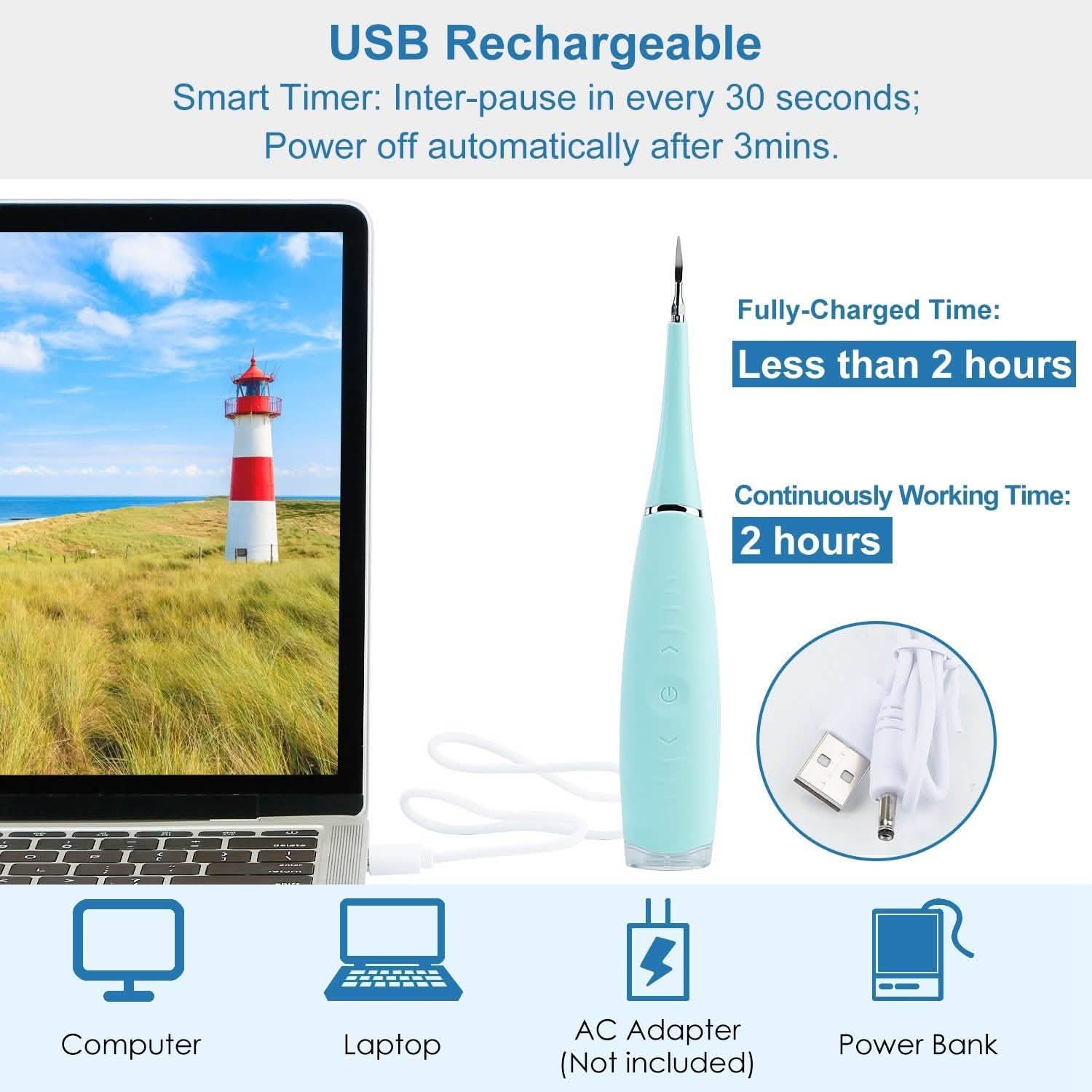 Electric Tartar Remover For Teeth Beauty & Personal Care - Tophatter Daily Deals