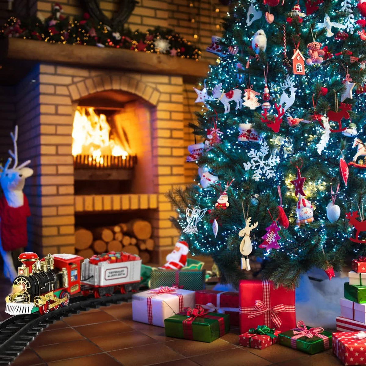 Electric Train Christmas Kid Toy Set Toys & Games - Tophatter Daily Deals