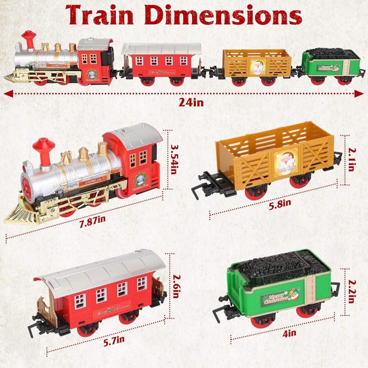 Electric Train Set Steam Locomotive Passenger Coach Coal with Sounds Light Railway Toys & Games - Tophatter Daily Deals