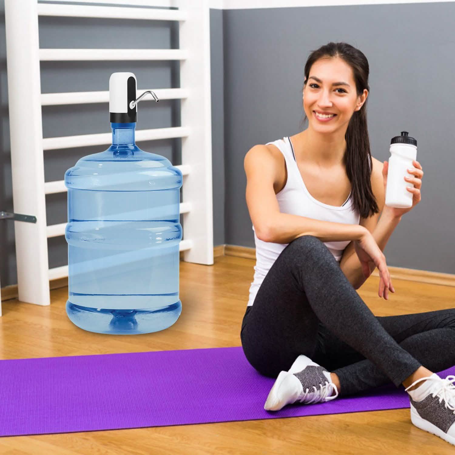 Electric Water Bottle Dispenser Rechargeable Automatic Drinking Water Bottle Pump Kitchen Tools & Gadgets - Tophatter Daily Deals