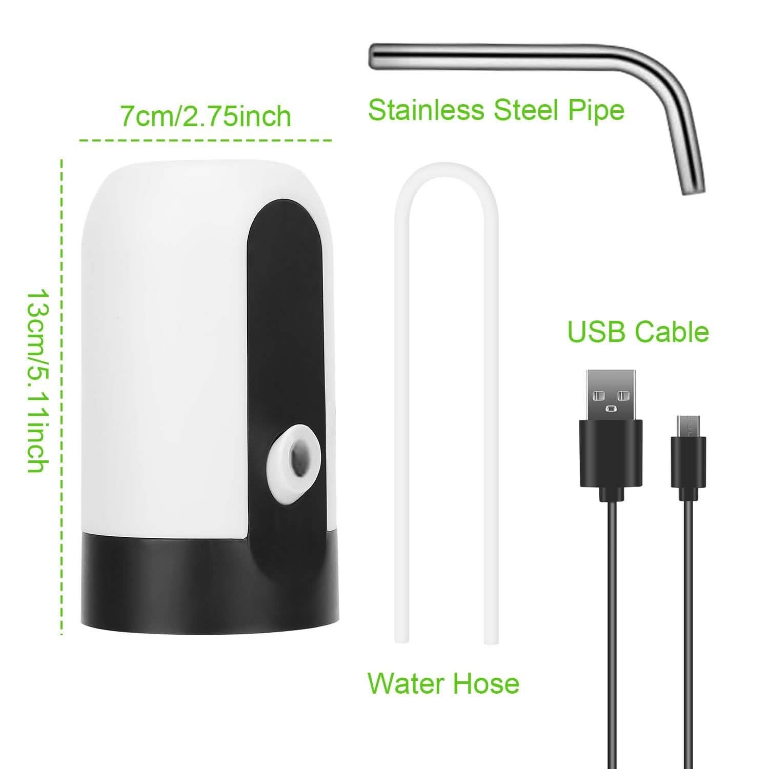 Electric Water Bottle Dispenser Rechargeable Automatic Drinking Water Bottle Pump Kitchen Tools & Gadgets - Tophatter Daily Deals