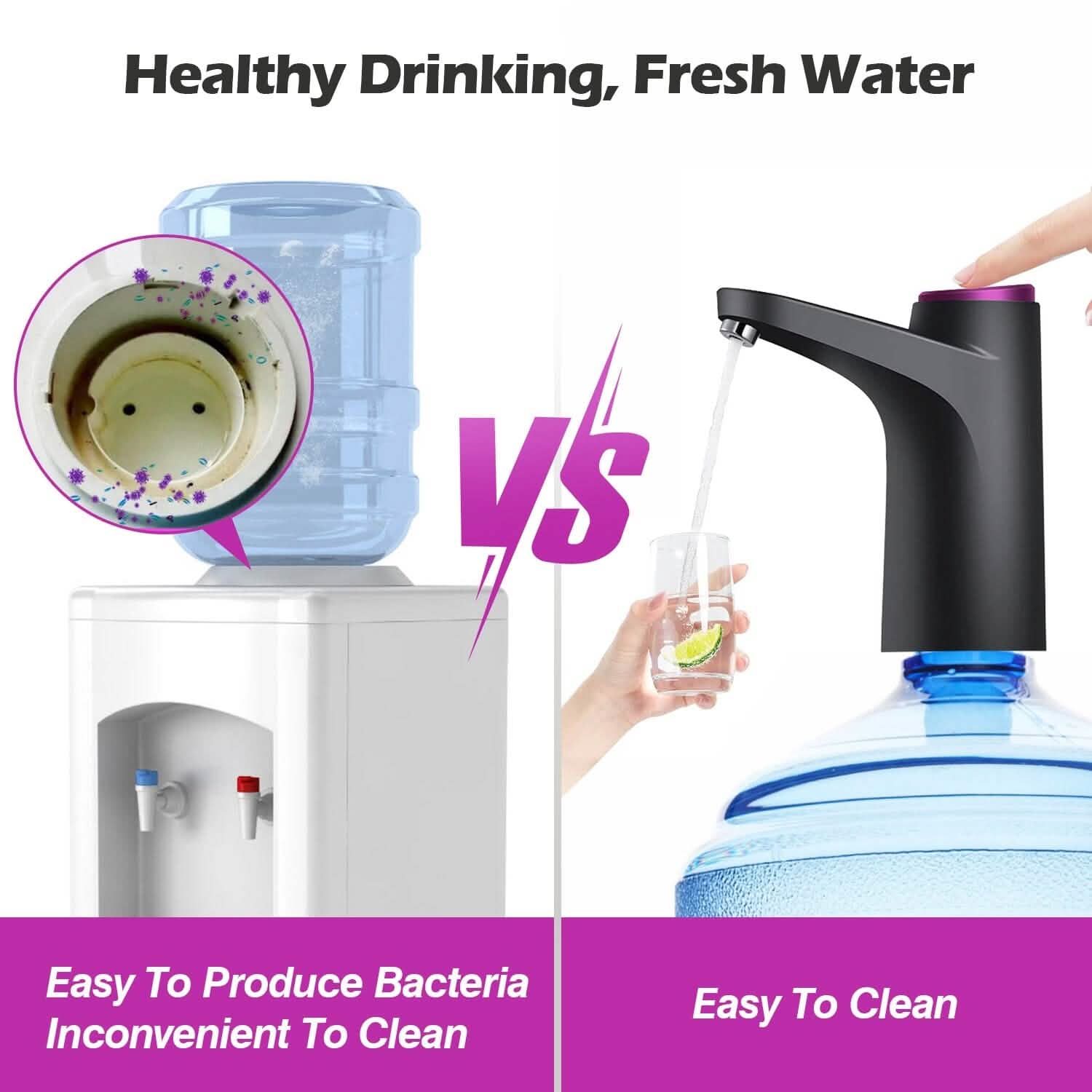 Electric Water Dispenser 40 Gallon USB Rechargeable Kitchen Tools & Gadgets - Tophatter Daily Deals