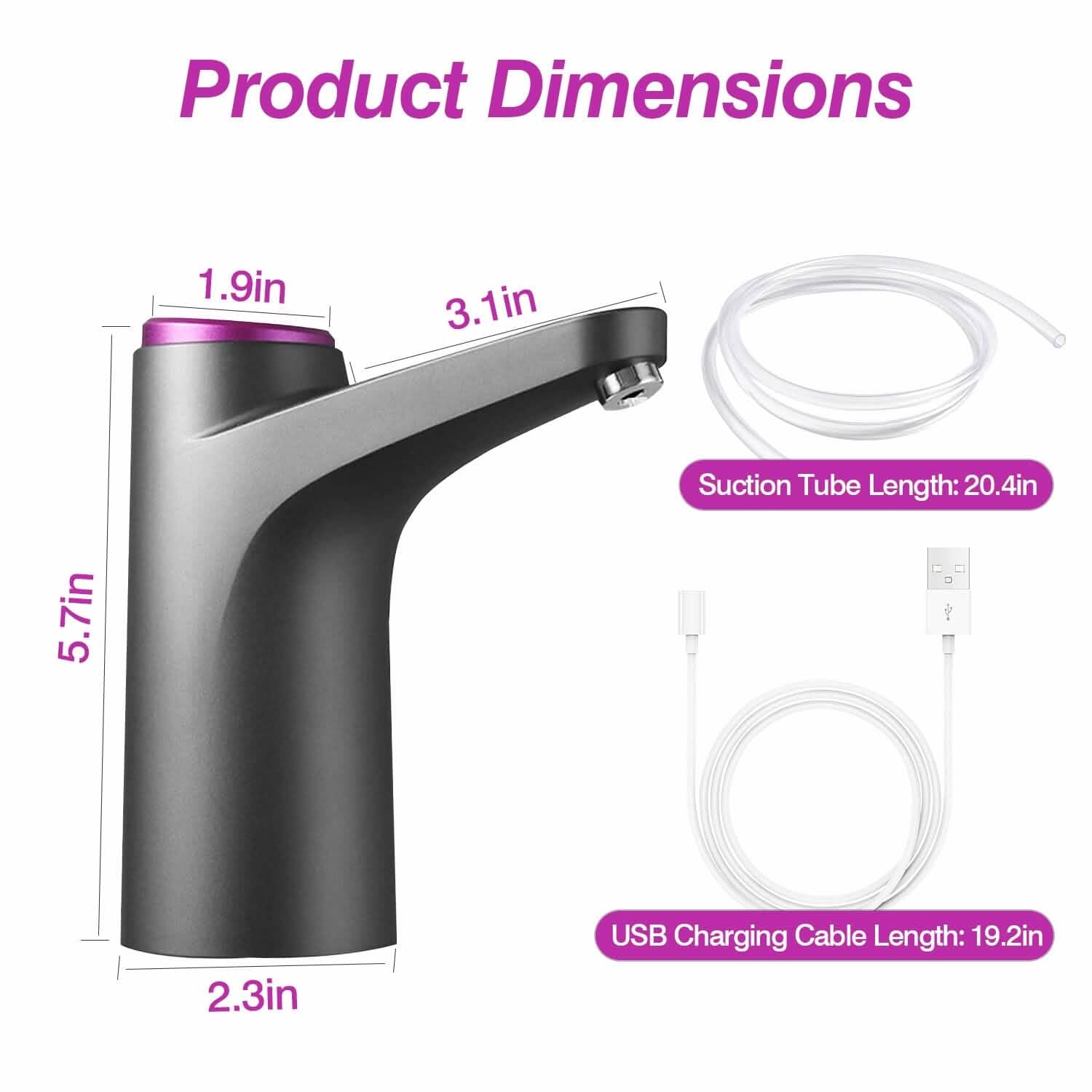 Electric Water Dispenser 40 Gallon USB Rechargeable Kitchen Tools & Gadgets - Tophatter Daily Deals