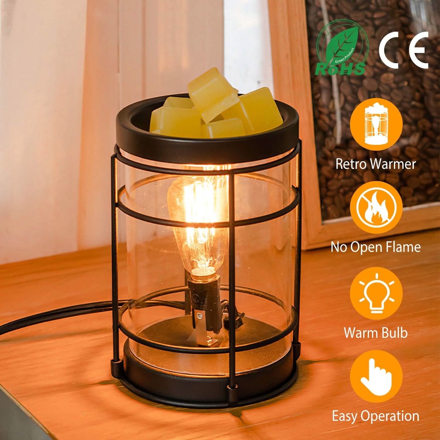 Electric Wax Melt Warmer Vintage Light Bulb Health & Wellness - Tophatter Daily Deals