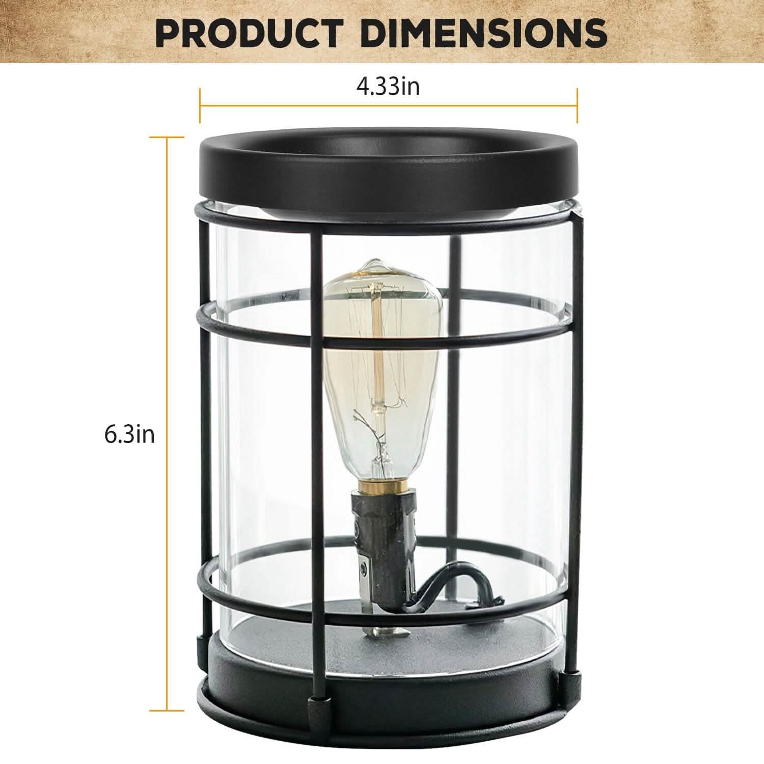 Electric Wax Melt Warmer Vintage Light Bulb Health & Wellness - Tophatter Daily Deals