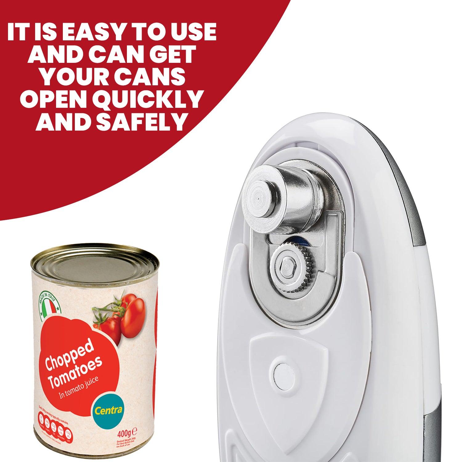 Electric Tin Can Opener - Automatic One Touch Battery Operated Cooks Professional Can Opener Home - Tophatter Daily Deals