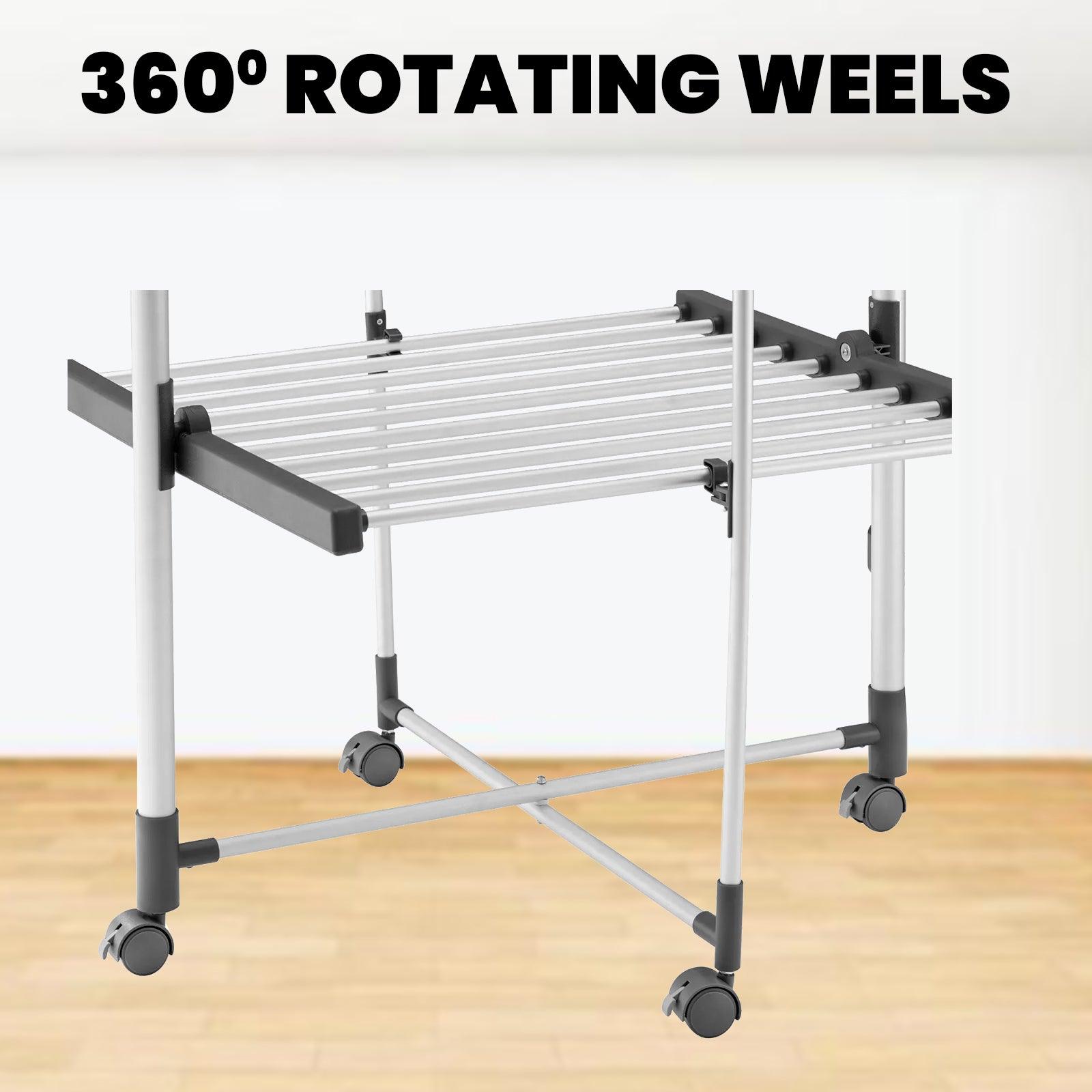 Electrical Clothes Airer - Black+Decker Electric Heated Clothes Airer / Low Energy / Large Drying Space Apparel & Accessories - Tophatter Daily Deals
