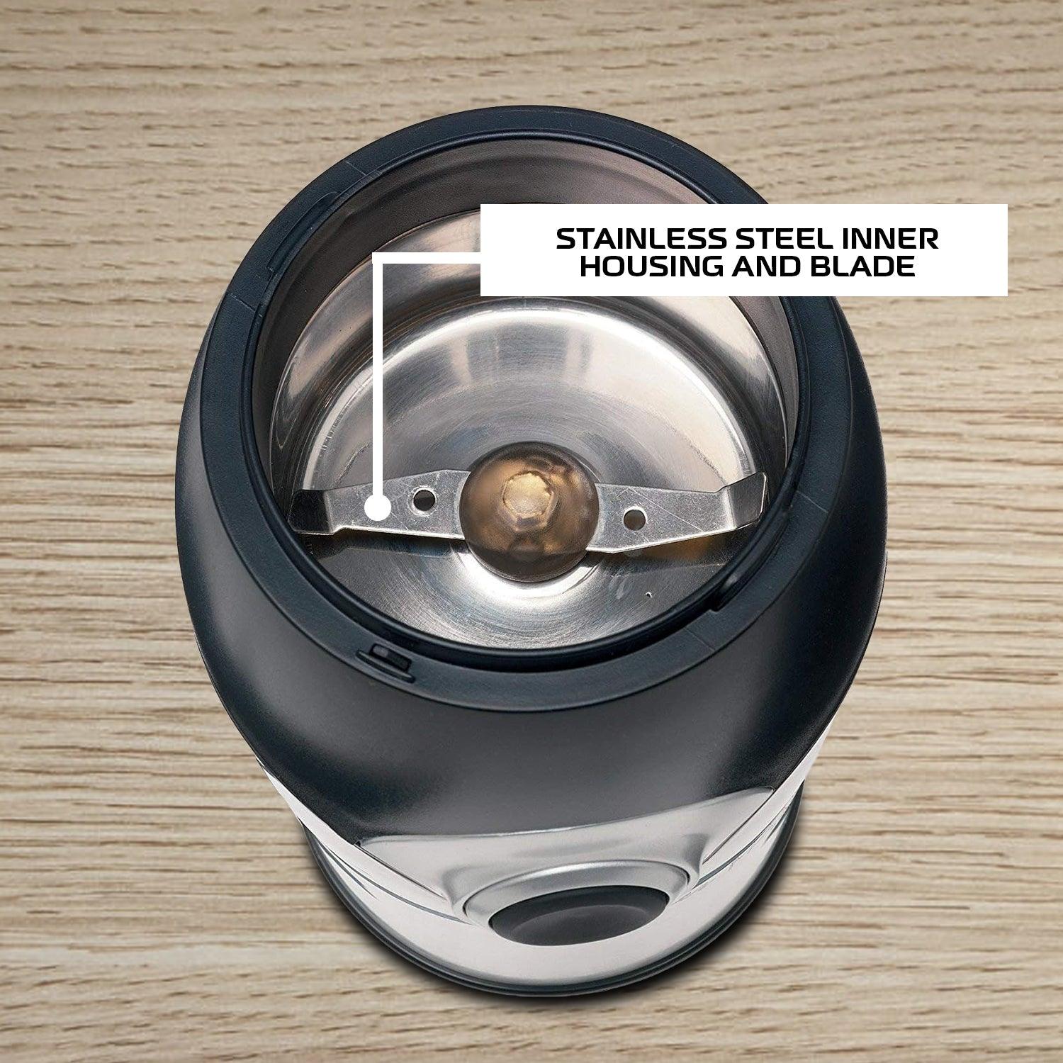 Electric Coffee Grinder Machine - Mini 150w Grinder For Coffee Beans Nuts & Spice Home - Tophatter Daily Deals