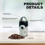 Electric Coffee Grinder Machine - Mini 150w Grinder For Coffee Beans Nuts & Spice Home - Tophatter Daily Deals