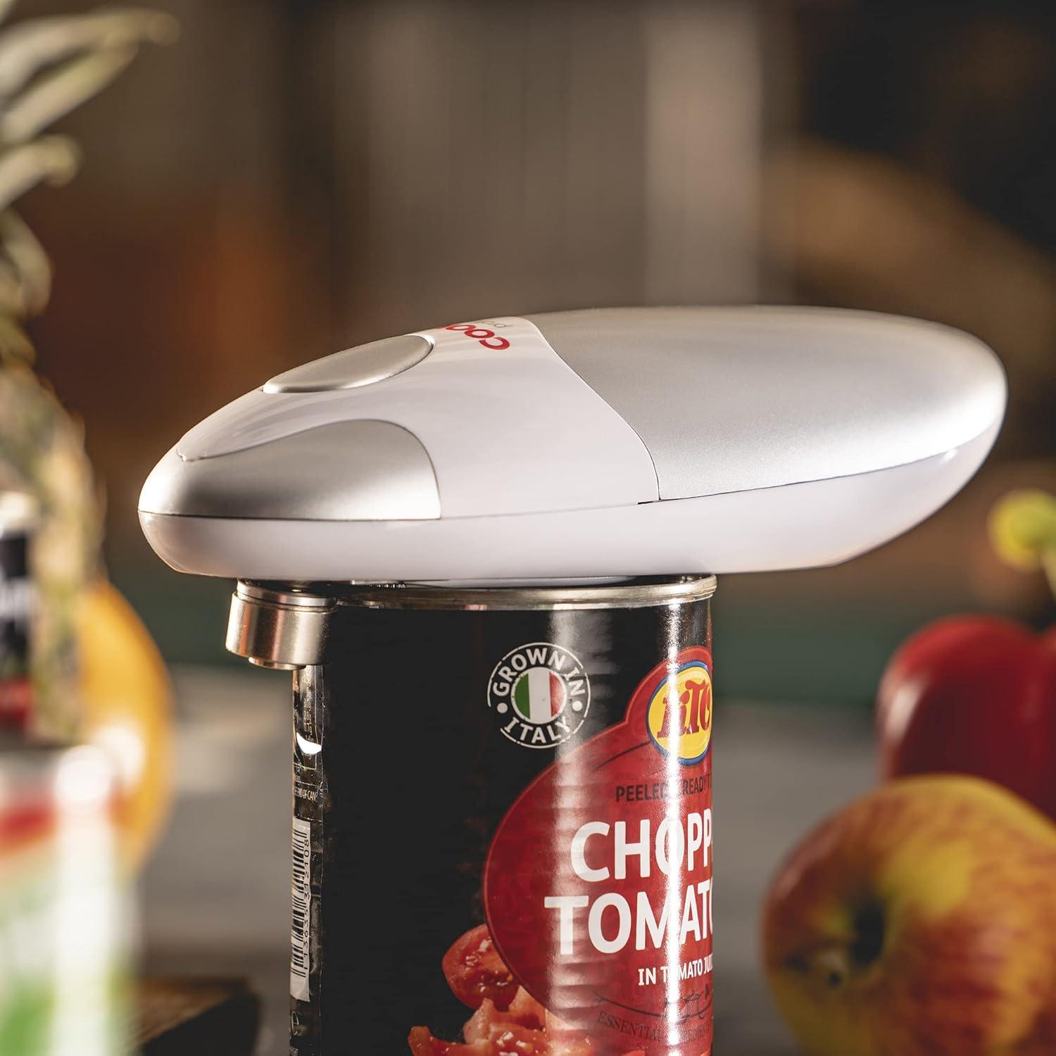 Electric Tin Can Opener - Automatic One Touch Battery Operated Cooks Professional Can Opener Home - Tophatter Daily Deals