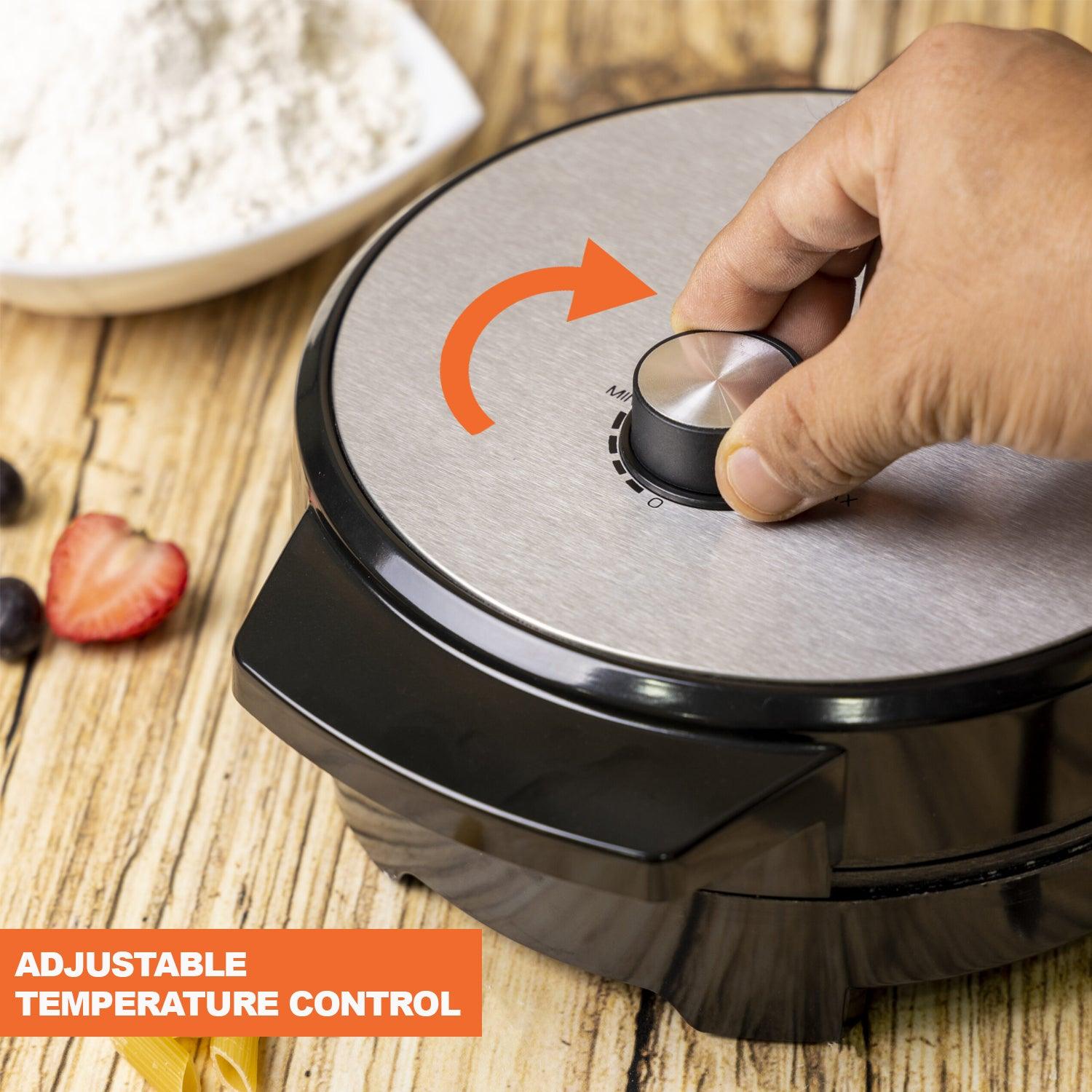 Waffle Maker Machine – Bubble & Heart Shaped Belgian Waffle Iron for Delicious Treats (1000W Non-Stick) Electronic - Tophatter Daily Deals