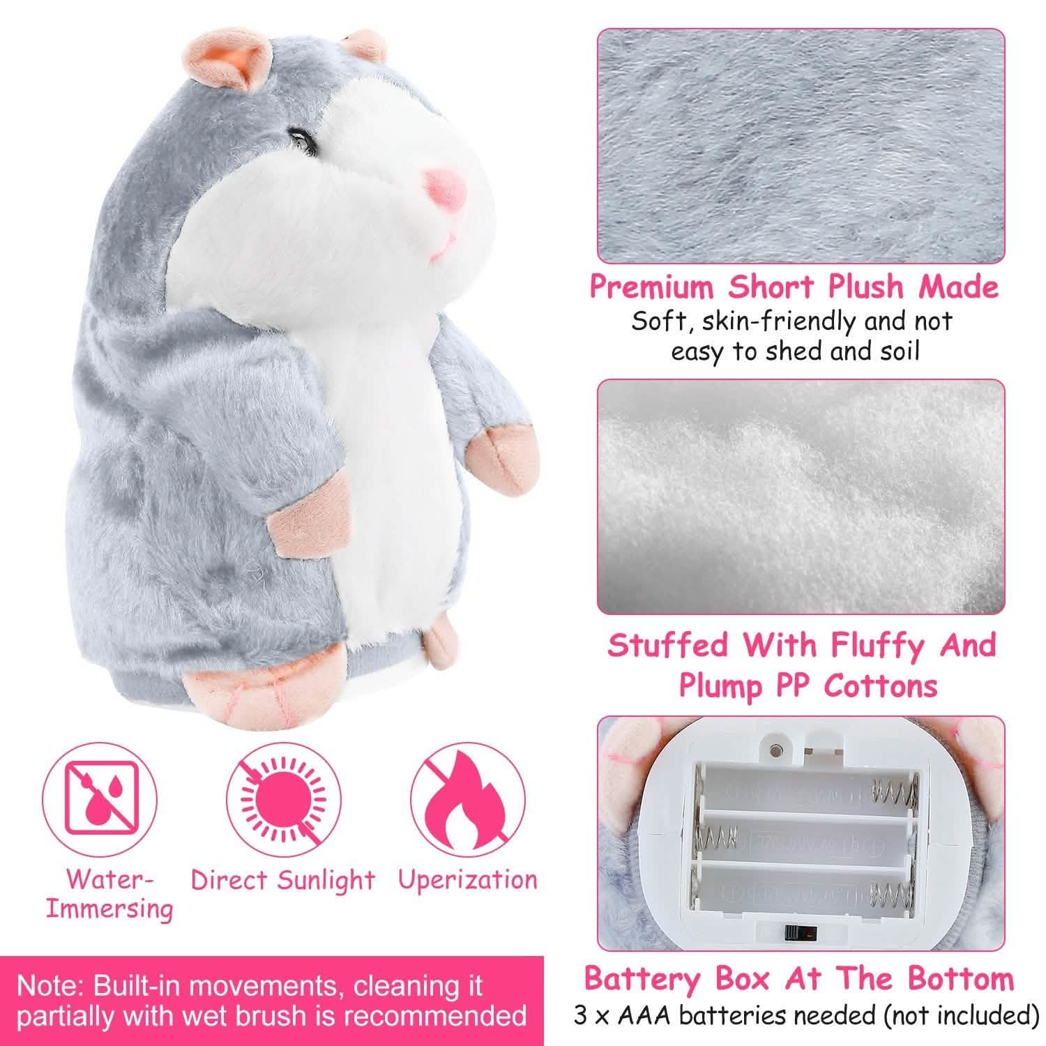 Electronic Talking Hamster Plush Toys & Games - Tophatter Daily Deals