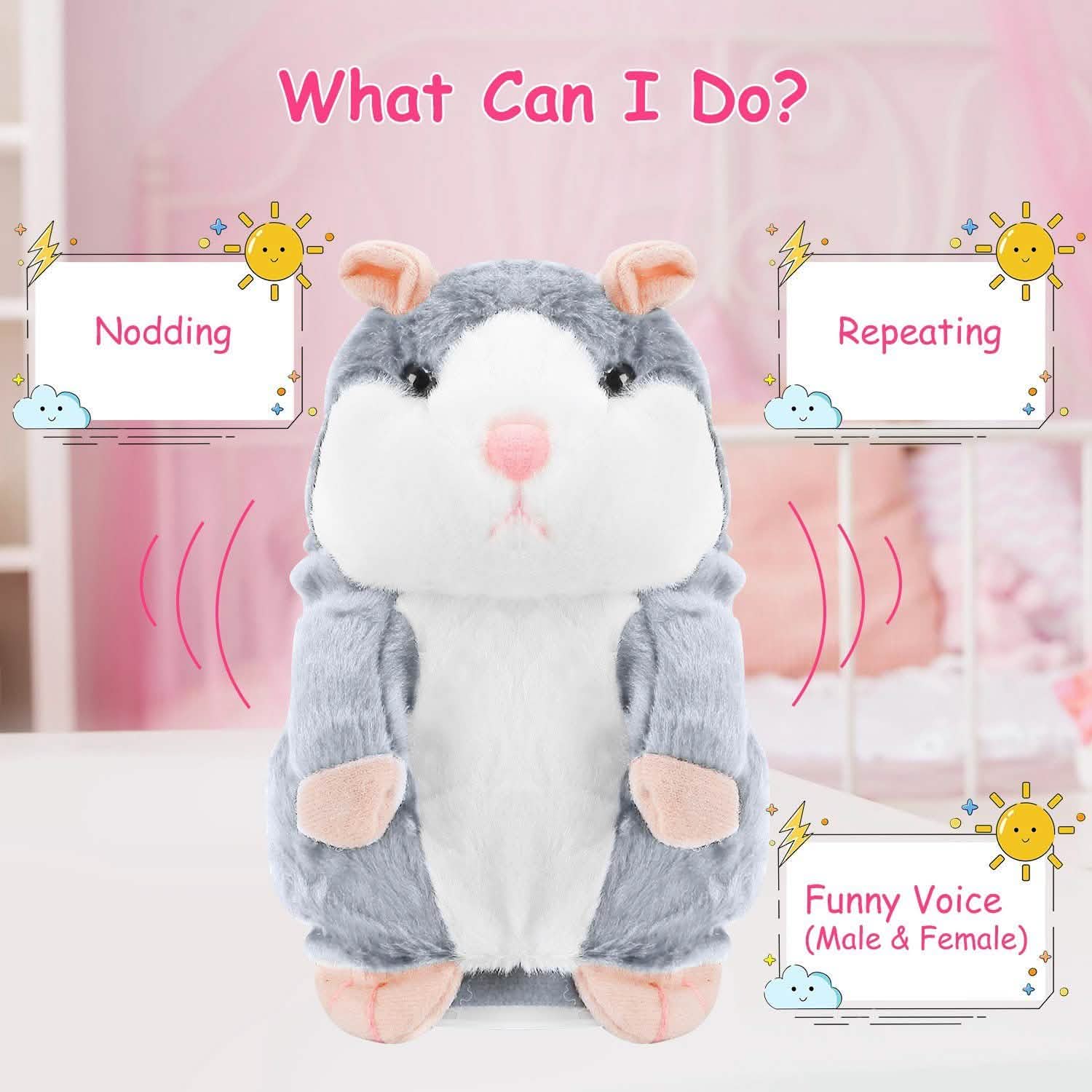 Electronic Talking Hamster Plush Toys & Games - Tophatter Daily Deals