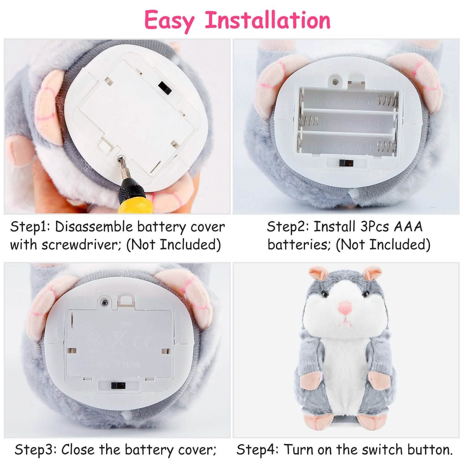 Electronic Talking Hamster Plush Toys & Games - Tophatter Daily Deals