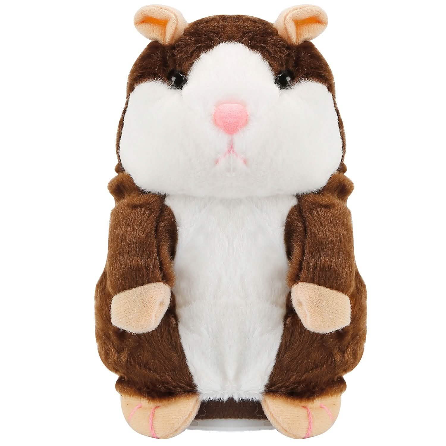 Electronic Talking Hamster Plush Dark Brown Toys & Games - Tophatter Daily Deals