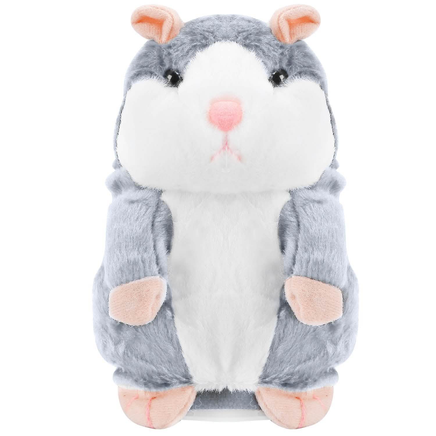 Electronic Talking Hamster Plush Gray Toys & Games - Tophatter Daily Deals