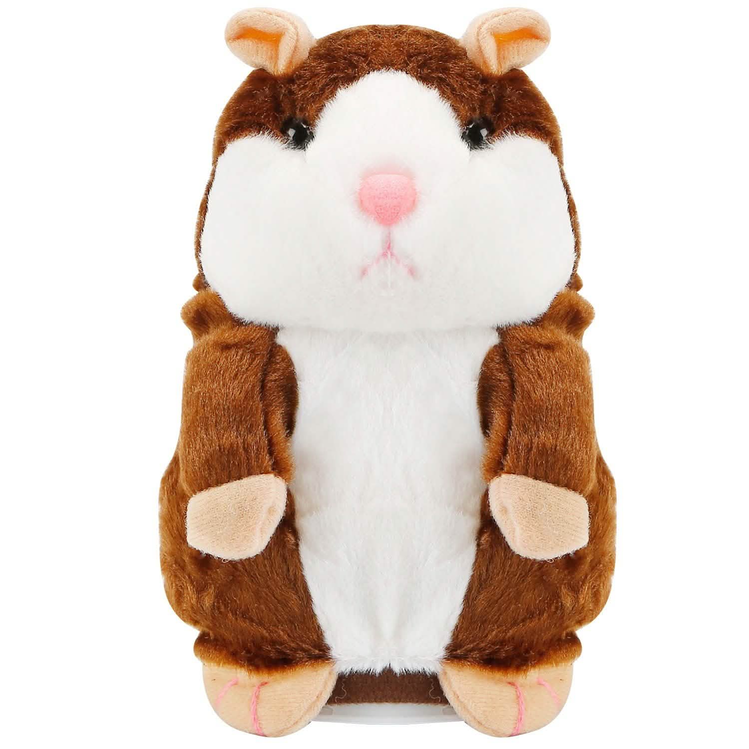 Electronic Talking Hamster Plush Light Brown Toys & Games - Tophatter Daily Deals