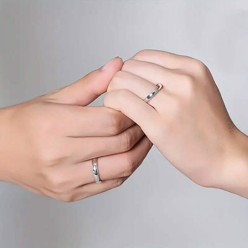 Silver Tone Classic Domed Wedding Band Ring Rings - Tophatter Daily Deals
